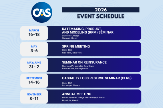 CAS 2026 Event Schedule