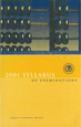 2001 Syllabus Cover