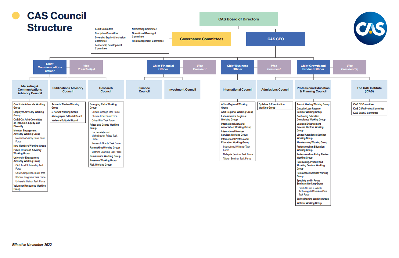 CAS Council Structure
