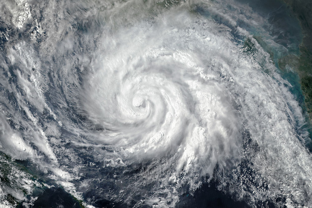 Hurricane satelitte image