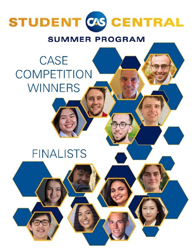 collage of cas student central summer program case competition winners and finalists