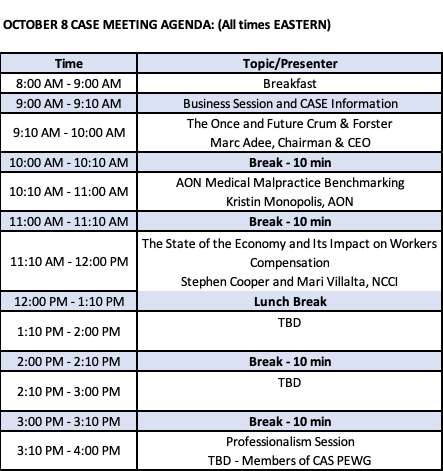 agenda