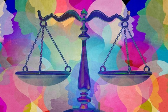Scales of Justice colorful
