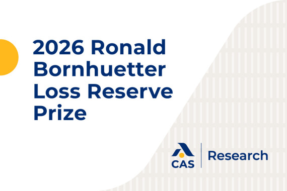 Ronald Bornhuetter Loss Reserving Prize