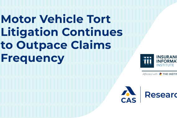 Motor Vehicle Tort Litigation Continues to Outpace Claims Frequency