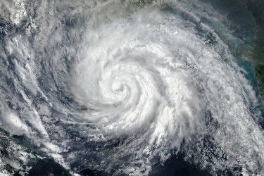Hurricane satelitte image