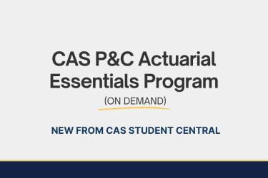 P&C Actuarial Essentials Program Banner