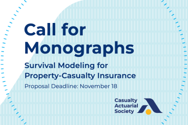 Monograph Proposals on Survival Modeling for P&C Insurance