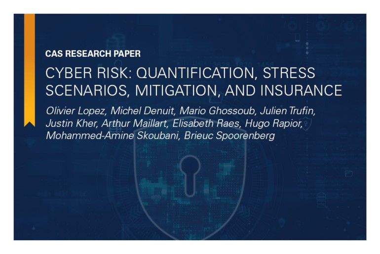 CAS Research Paper on Cyber Risk