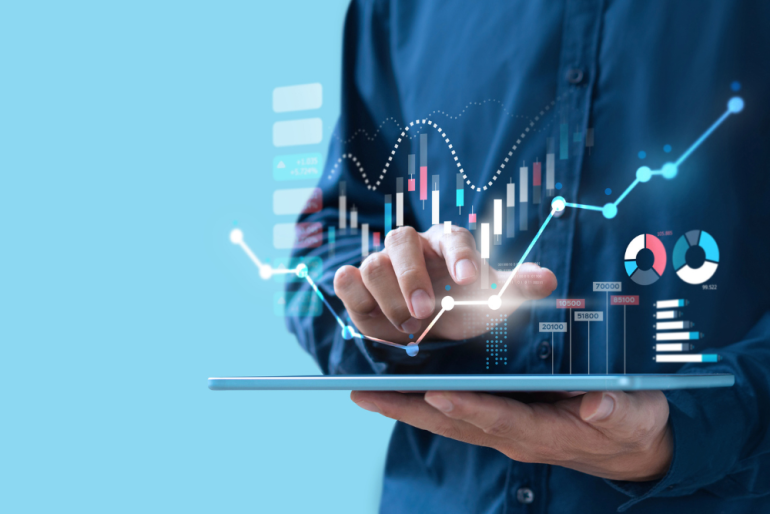 Graphs coming out of personal computer device
